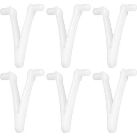 6 pièces Pinces Papillon V pour Piscine et Spa – Râteau à Feuilles, Tête d’Aspirateur et Brosse de Nettoyage Polyvalente (1/5)