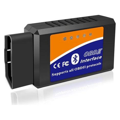 Scanner OBD2 Bluetooth, outil de diagnostic automobile pour iOS, Android et Windows, lecteur de codes d'erreur OBDII avec fonction de réinitialisation, vérification du voyant moteur et du couple. (1/5)