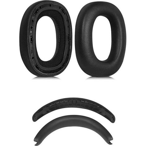 2 cache-oreilles + 1 arceau + 1 coussinet d'arceau, cuir protéiné noir, compatible Px7/S2, casque audio haut de gamme (1/3)