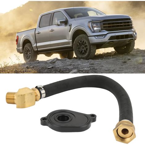 Neues Ölkühler-Spülset mit eloxiertem Aluminiumadapter, kompatibel mit Ford Powerstroke 6.0L Motoren. (1/5)