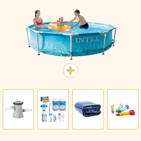 Intex Piscine Tubulaire Ronde - 305x76 cm - 5-pièces S282 (1/5)