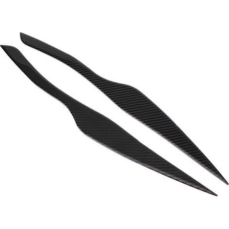 Paire de couvre-sourcils en fibre de carbone pour phares BMW Série 3 E90 E91 2006-2011 (1/5)