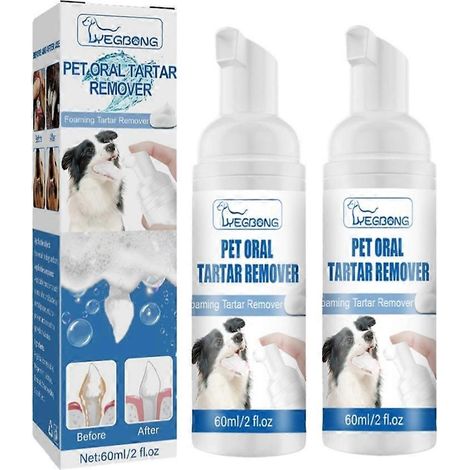 2x Spray pour chien Soins buccaux Mauvaise haleine Nettoyage des dents Rafraîchissant Élimine la plaque (1/4)