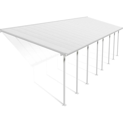 Palram - Canopia Aluminium Terrassenüberdachung Feria  Weiß  295x1035x305 cm (1/5)