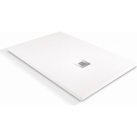 Piatto doccia walk-in O'Design Solidstone - 140 x 100 - Bianco - Alicante