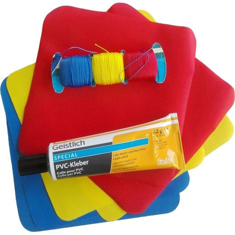 Kit Riparazione Giochi Gonfiabili Toppe Pezze Fori e Strappi con Mastice PVC