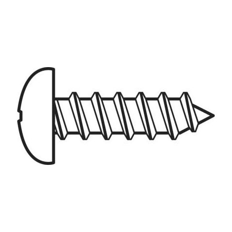 TOOLCRAFT 827358 Vis à tôle à tête bombée 2.2 mm 9.5 mm cruciforme DIN 7981-C acier galvanisé 100 pc(s) C54236 (1/2)