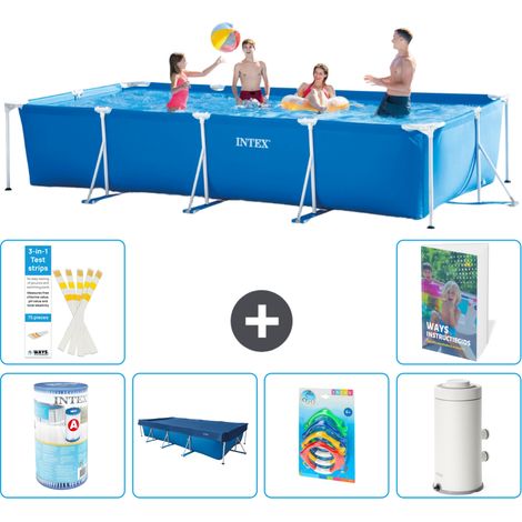 Rechteckiger Frame Pool - 450x220x84 cm - 7-teilig S126
