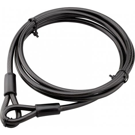THIRARD - Câble antivol Twisty, vélo, abris de jardin, Ø 8, 2.00m, acier gaine PVC - THIRARD