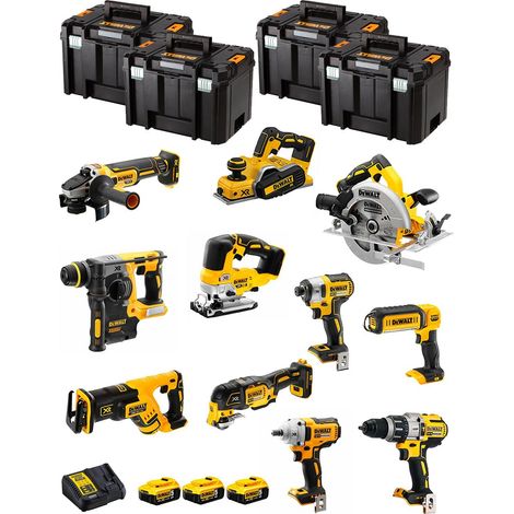 DeWALT Kit DWK1101T (DCD996+DCH273+DCG405+DCF887+DCF894+DCS334+DCS570+ DCS355+DCP580+DCS367+DCL050+ 3x5,0Ah + DCB115+4xTSTAK VI) (1/5)