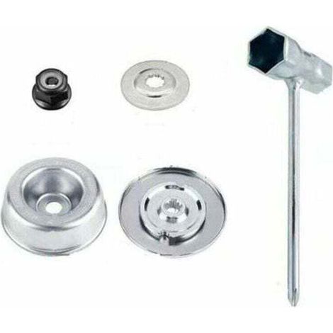 4pcs Pièces et accessoires pour tondeuses STIHL FS55 FS56 FS120 FS130 FS130R FS200 FS200R FS250, XU, Haute qualité métal débroussailleuse Fixation Remplacement KZQ - KZQ (1/2)