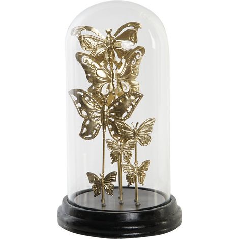 Decoracion Cristal Metal 18,5X18,5X32,5 Mariposas DH202521 (1/4)