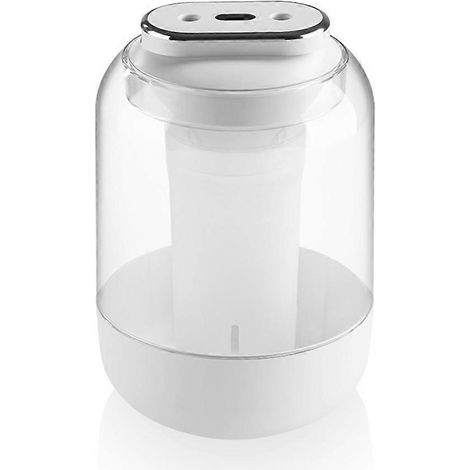 Humidificateur grande capacité 2 L à double buse avec affichage du taux d'humidité et 3 vitesses réglables pour la maison, la chambre et le bureau. (1/5)