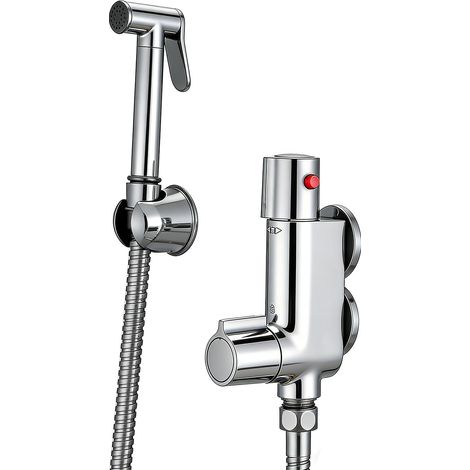 Mitigeur de douche thermostatique en laiton pour caravane, robinet de douche thermostatique de 1,27 cm, petit mitigeur de douche vertical pour camping-car, yacht, bateau, robinet de bidet (1/2)