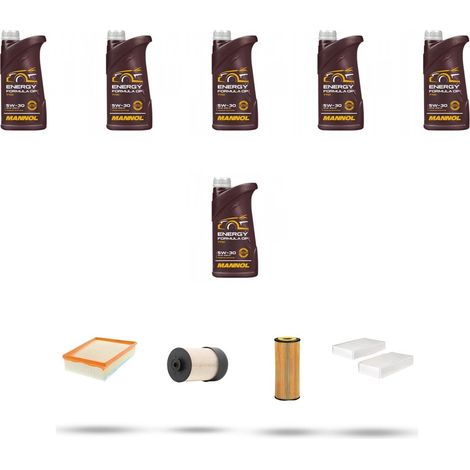 Kit tagliando 4 FILTRI e 6L OLIO compatibile con Renault Kangoo II 1.5 Blue dCi 115 85Kw dal 2019 (1/5)