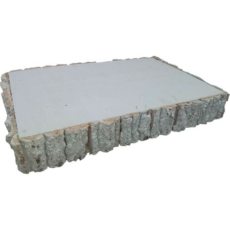 Base rettangolare decorativa in legno Tronco bianco cm 41x27 H6 vassoio da portata lavori decoupage casa lavoro tavoletta