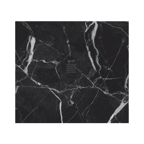 ONDEE - Plato de ducha NOLA 3 - Puede cortarse - 90x90x3cm - Resina - Mármol negro