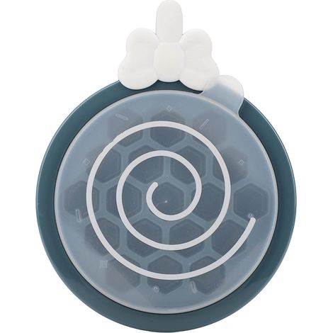 Sechseckige Eiswürfelform mit Deckel, separate Fächer, aus lebensmittelechtem PP, blau, für Kühlschrank und Küche (1/5)