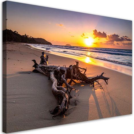 Bild auf Leinwand Strand Meereslandschaft Sonnenuntergang 60x40 (1/5)