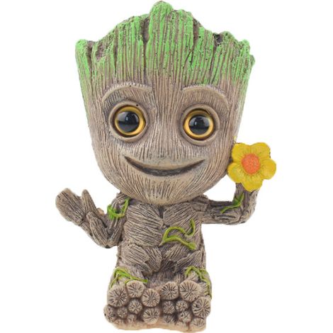 Mini-Groot-Stiftehalter (Marvel Avengers), Blumentopf, sitzende Actionfigur, Kinderspielzeug, 1 Stück (1/4)