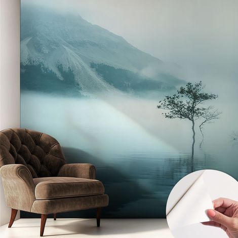 Fototapete Selbstklebend - Büro Wandgestaltung - Wanddekoration Wohnzimmer Mystik der Natur 250x250 cm (1/5)