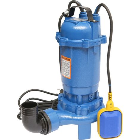 Pompa sommersa per acque sporche drenaggio con galleggiante e trituratore 750W, 250L/min, H7m, 220V