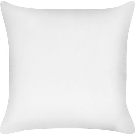 Oreiller de Chambre Rectangulaire Profil Bas 80 x 80 cm Couverture en Japara Coton Lyocell et Remplissage Polyester Blanc Triglav
