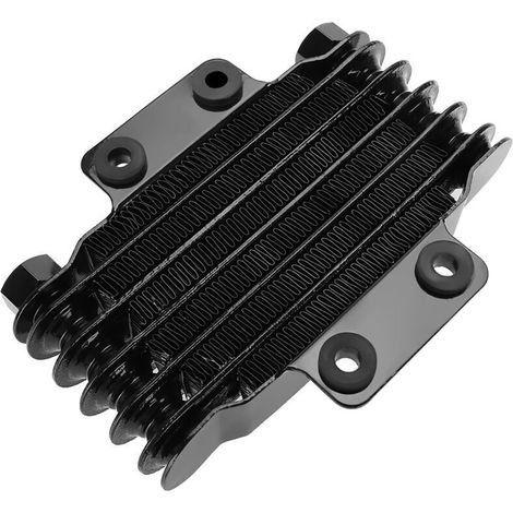 Aluminum Engine Oil Cooler, High Performance Radiator for Motorcycle, Dirt Bike, ATV (BLACK) (1/5)