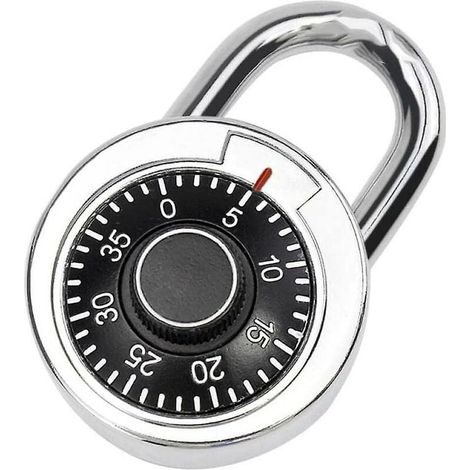 Latch and Bolt 50mm Frame Lock Mechanical Combination Small Padlock for Luggage/Backpack Drawer Perfect Locker Lock (1/4)