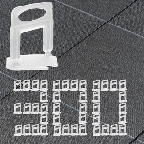 300 pièces clips de nivellement de carrelage, entretoises de carrelage 1 mm, clips pour système de nivellement de carrelage (1/5)