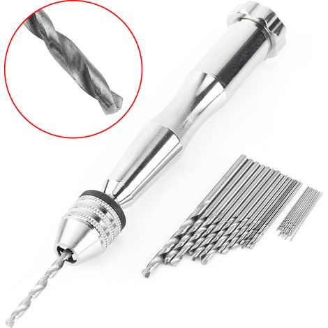 Trapano a mano, portatile, con intervallo di serraggio da 0,3 mm a 3,6 mm per lavori artistici su legno, plastica e gomma, artigianato e creazione di gioielli. (1/5)