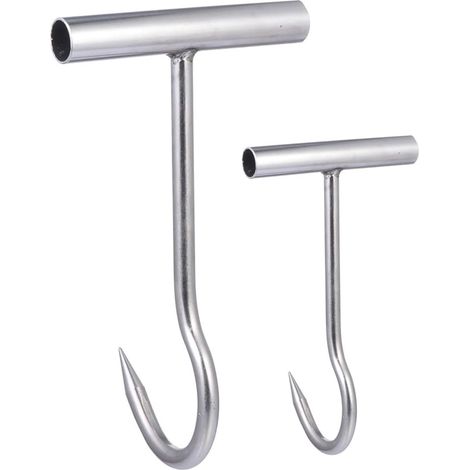 en T INOOMP en acier inoxydable lot de 2 Crochets à viande (1/5)