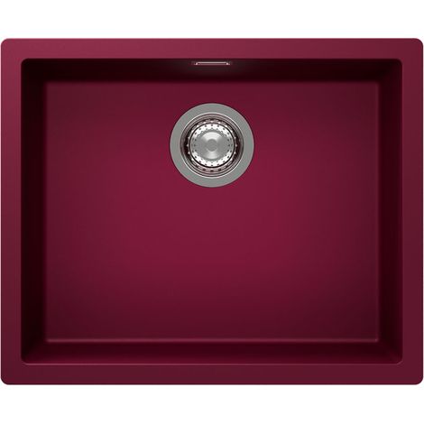 SCHOCK Einbaubecken Cristadur KAIA N-100L A Berry Exzenterbedienung (1/2)