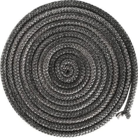 Joint d'étanchéité haute température 4m – Fil en fibre de verre 10mm – Résistant jusqu'à 550℃ – Pour poêles et cheminées (1/5)