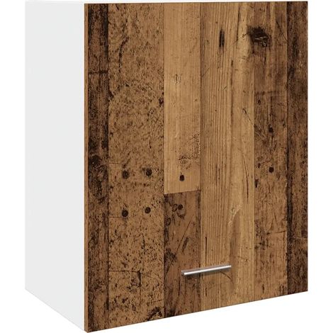 Armario de cocina moderno de pared 50 x 31 x 60 cm madera de ingeniería acabado envejecido 020050754 (1/5)