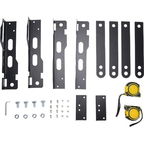 WODHMIEY 2-teiliges robustes Universal-Achsvermessungswerkzeug-Set mit 2 Maßbändern und Befestigungsschrauben für Pkw, SUVs, 4x4s, UTVs, ATVs, Haus, Garage (Schwarz)