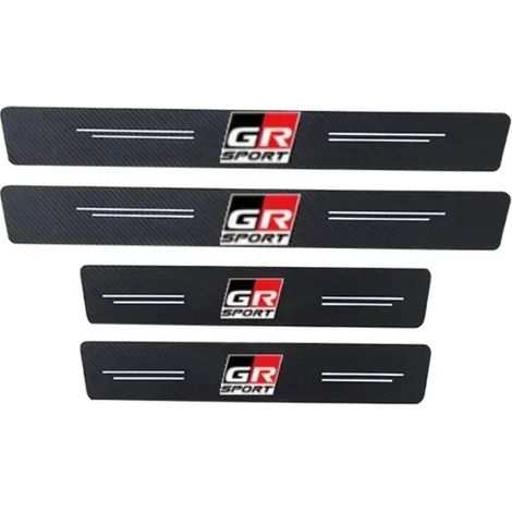 (4 pièces pour GR Sport) Film adhésif autocollant pour pare-chocs arrière de voiture Toyota GR Sport Gazoo Racing Corolla Camry RAV4 Aqua Yaris CHR Protection de seuil de porte (1/3)