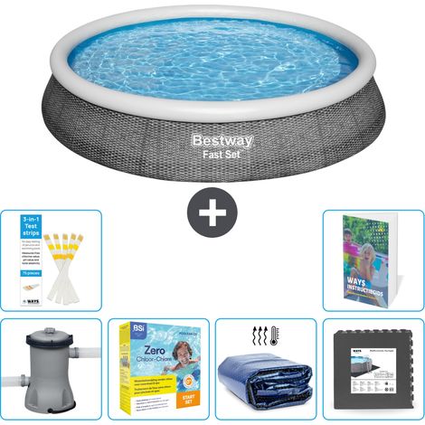 Bestway Bestway Fast Set Ronde - 396x84 cm - 7-pièces S285 (1/5)