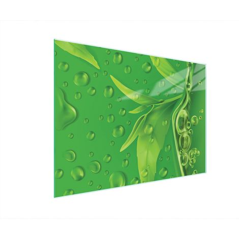 Planche à découper en verre 40x30 feuilles (1/5)