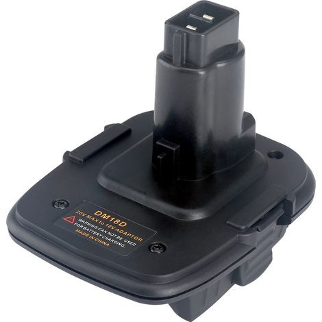 Adaptateur de Batterie DeWalt 20V / Milwaukee 18V vers DeWalt 18V DC9096 – Convertisseur pour Outils Sans Fil – Compatible avec les Batteries DC9096 (1/5)