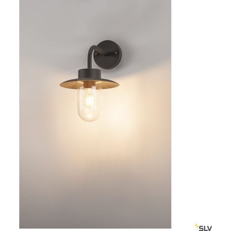 Applique extérieure MOLAT gris E27 60W max IP44 - SLV - 1000820 (1/7)