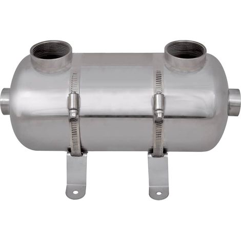 vidaXL Intercambiador de calor para piscina, 355 x 134 mm, 40 kW (1/2)