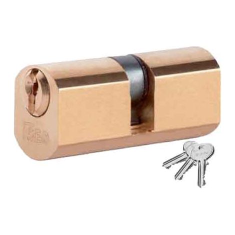 CILINDRO SFACCETTATO 22 A DOPPIO PROFILO 'F5' ISEO 54 mm (22+10+22) - ISEO