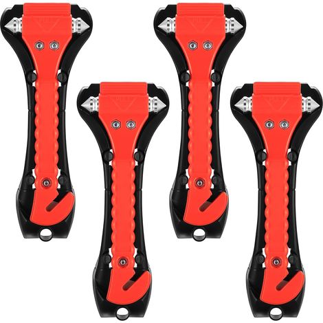4 Pcs Marteau de Sécurité Voiture 2 en 1 (1/5)
