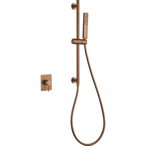 IMEX SMF065/ORC FIRENZE-SASSARI Conjunto Ducha Monomando Oro Rosa Cepillado - ref: SMF065/ORC (1/2)