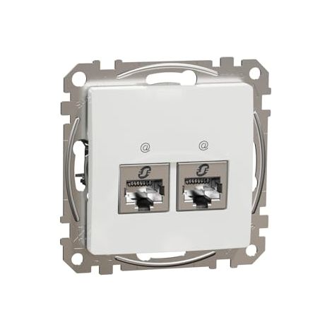 Schneider Electric Sedna Design & Elements prise double RJ45 blanc