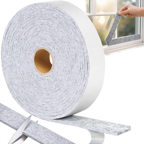 Feutrine Rouleau 6mx2cmx0.4cm Bande Feutre Autocollante Gris (1/5)