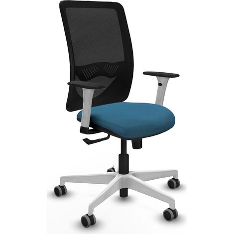 Chaise de bureau piqueras y crespo Zulema blanc mousse haute densité (1/2)