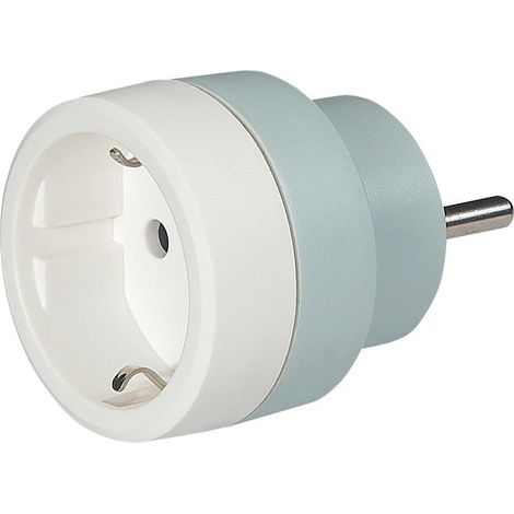 Legrand – Adaptateur électrique 2P+T 16A 230V – Fiche standard germanique vers prise française – 3680W – Sécurité renforcée