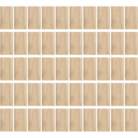 Ausla Outil de Tenon Domino en Bois de Hêtre 50 Pièces, Tenon Lâche Durable pour l'épissage de Meubles, Fixation Précise, Idéal pour les Projets d'ébénisterie (1/5)